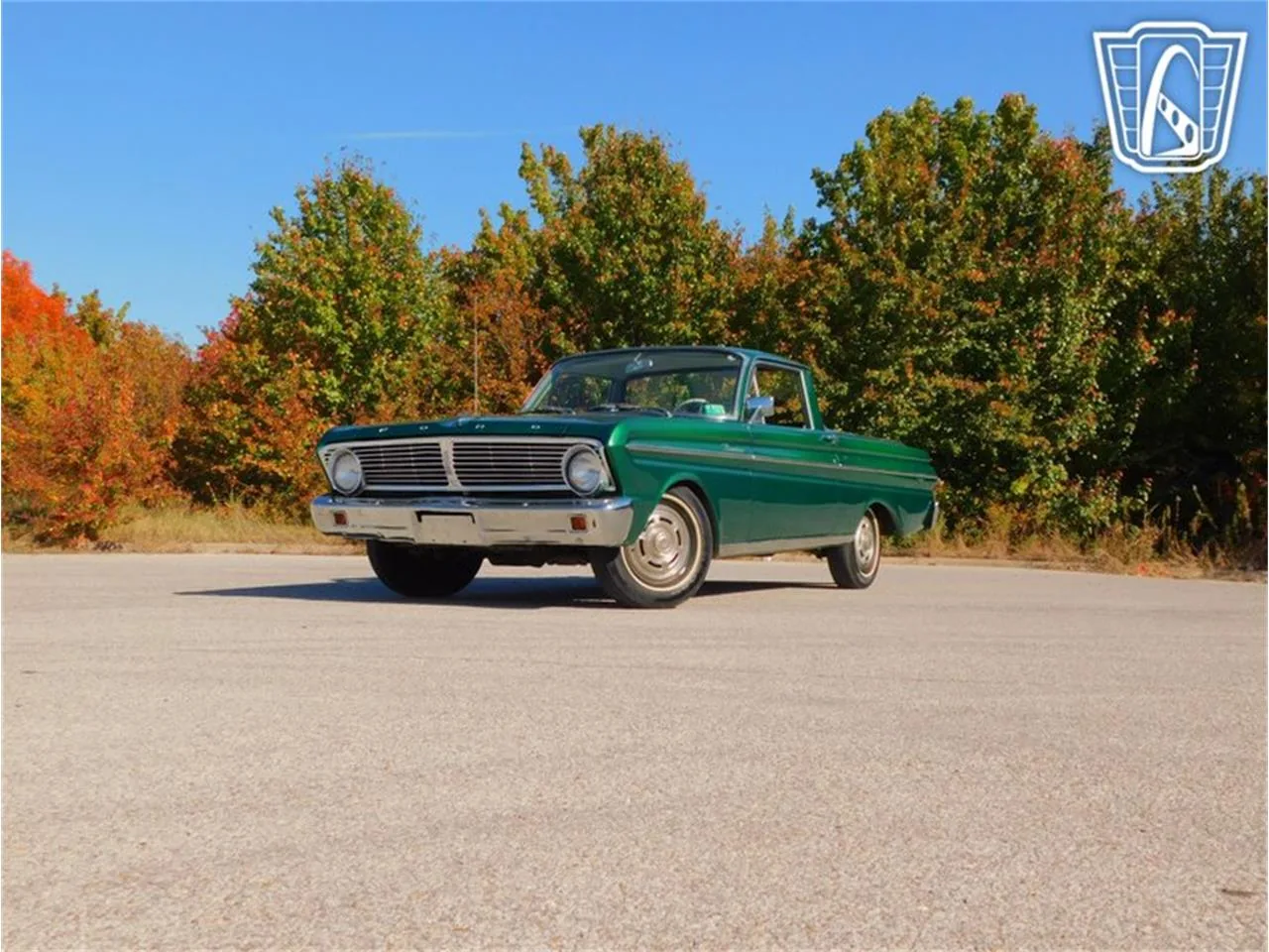 Ford Ranchero GT coupé-pick-up de la fin des années 60 de trois quarts avant